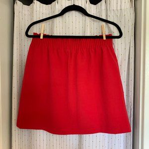 J. Crew Factory Sidewalk Skirt in Red